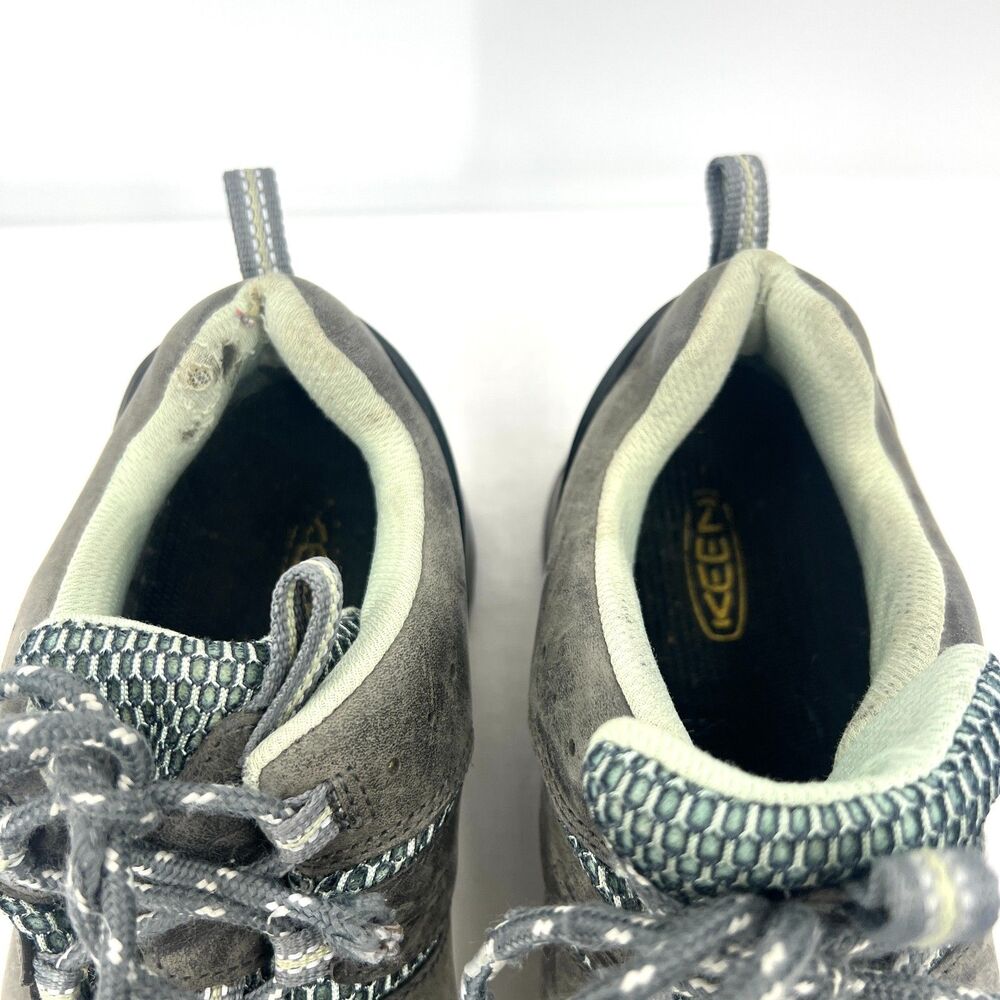 KEEN Keen Dry Waterproof Hiking Shoes Womens 7.5 Gray Nubuck Leather Low Trail